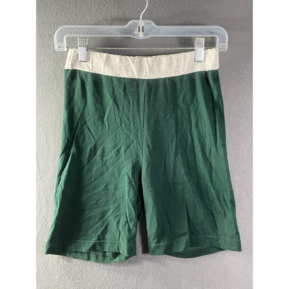 Vtg Body Co. Bike Shorts Green L Gymcore 80s 90s USA Aerobics Athleisure Lycra